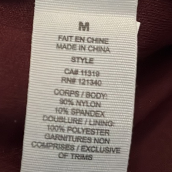 GARAGE Lace Burgundy Zipper Back Romper - Picture 13 of 13